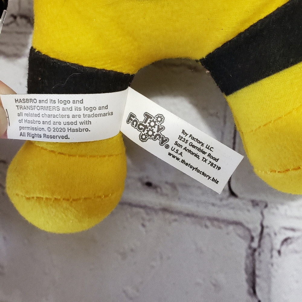 ๐SOLD๐ Transformers Bumblebee Plush 7.5" Stuffed Toy Yellow Black Toy Factory - Picture 4 of 7